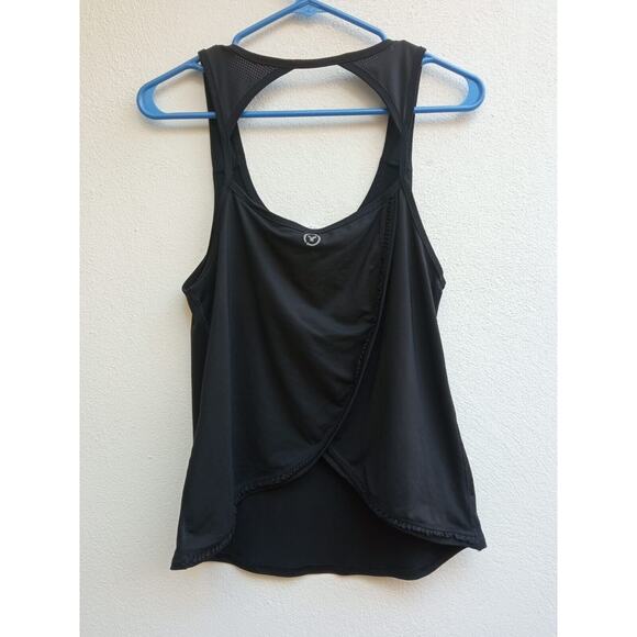American Eagle Women’s Scoop Neck Racer Back Black Workout Tank Top Size Medium - Picture 7 of 7